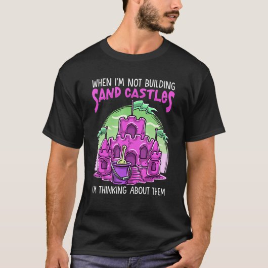 砂の城インスパイア砂城ビルダー関連S Tシャツ (正面)