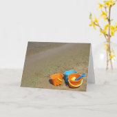 「砂の城ツール」サンキューカード カード (黄色い花)