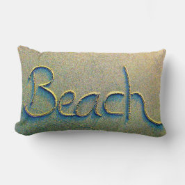 砂の執筆ビーチ ランバークッション