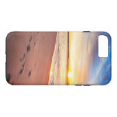 砂の堅い電話箱の足跡 Case-Mate iPhoneケース (裏面(横))