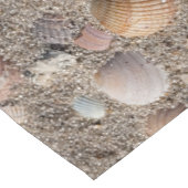 砂の夏のビーチ写真の貝殻 ショートテーブルランナー (コーナー)