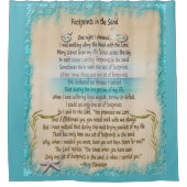 砂の宗教詩の足跡 シャワーカーテン (正面)