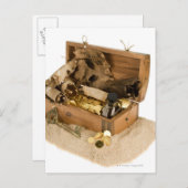 砂の宝箱のオープンレプリカ ポストカード (正面/裏面)