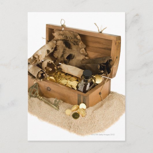 砂の宝箱のオープンレプリカ ポストカード (正面)