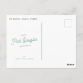 砂の彫刻クリスマスポストカード ポストカード (裏面)