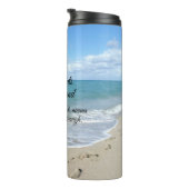 砂の感動的なクリスチャンの足跡 タンブラー (回転右)