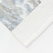 砂の感動的なクリスチャンの足跡 フリースブランケット (角)