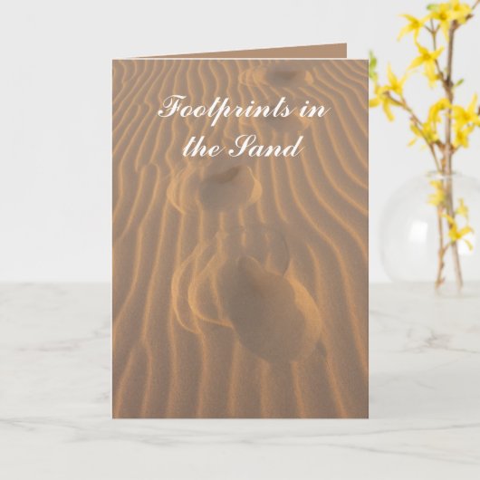 『砂の感動的詩』 カード (黄色い花)