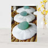 砂の挨拶状 カード (黄色い花)