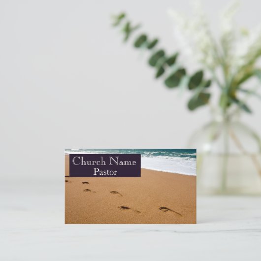 砂の教会の牧師の足跡 名刺 (スタンド正面)