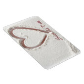 砂の日付ハートの保存 マグネット (右側)