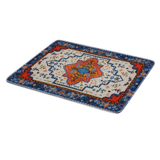 砂の時間:伝統ボホモロッコアート カッティングボード (角)