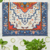 砂の時間：伝統ボホモロッコアート キッチンタオル (折り畳み)