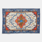 砂の時間：伝統ボホモロッコアート キッチンタオル (横)