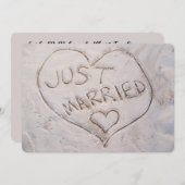 砂の書たった今結婚しました発表パーティー 招待状 (正面/裏面)