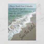 砂の書ビーチに日付はがきを保存 案内ポストカード (正面)