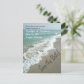 砂の書ビーチに日付はがきを保存 案内ポストカード (スタンド正面)