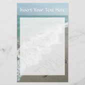 砂の書ビーチに、私はあなたを愛している 便箋 (正面)