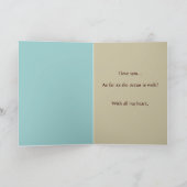 砂の書ビーチグリーティングカード カード (内部)