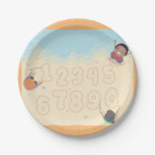 砂の書中の子供の数紙プレート ペーパープレート (正面)