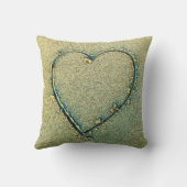 砂の枕で描かれるハート クッション (裏面)