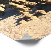 砂の模様1 ポスター (角)