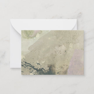 "砂の歩く":オリジナル抽象芸術ノートカード ノートカード