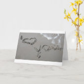 砂の気持ち カード (黄色い花)