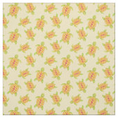 砂の水の色のアートパターン上の亀 ファブリック (見本)