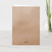 砂の水色のアーチ写真卒業 サンキューカード (裏面)