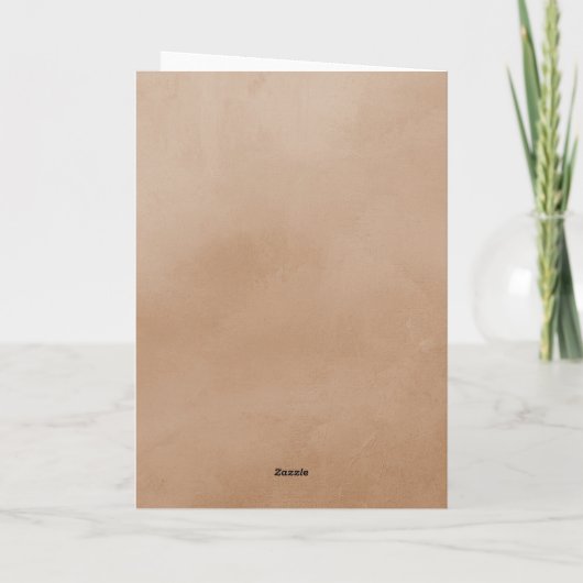 砂の水色のアーチ写真卒業 サンキューカード (裏面)