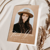 砂の水色のアーチ写真卒業 サンキューカード