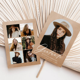 砂の水色アーチ7フォトコラージュ卒業 案内状