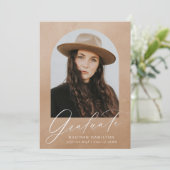 砂の水色アーチ7フォトコラージュ卒業 案内状 (スタンド正面)