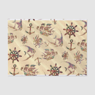 砂の沿岸パターン 薄葉紙