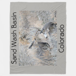 砂の洗面器のあなたの視力を置いて下さい フリースブランケット