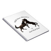 砂の洗面器のための野生の馬の戦士 ノートブック (右側)