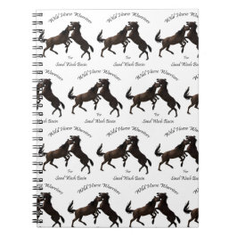 砂の洗面器のための野生の馬の戦士 ノートブック