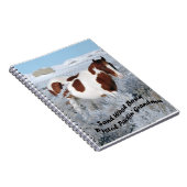 砂の洗面器の野生の馬 ノートブック (右側)