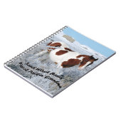 砂の洗面器の野生の馬 ノートブック (左側)