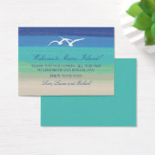 砂の海とシーグル |結婚式の引き出物ラベル (デスク)