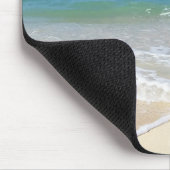 砂の海のビーチの波シーシェルまたはあなたの写真 マウスパッド (コーナー)