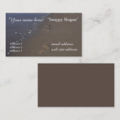 砂の海の海岸の足跡 名刺 (正面/裏面)