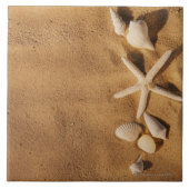 砂の海の貝 タイル (正面)