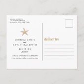 砂の海ビーチウェディング Save the Date 案内ポストカード (裏面)