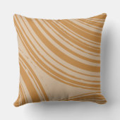 砂の焼けオレンジの波輪 クッション (裏面)