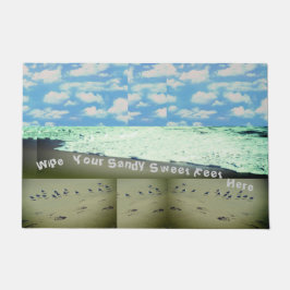 砂の甘い足をここで30 x 45"のフォーマットで拭く ドアマット