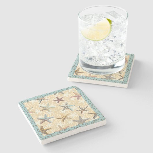 砂の石コースターのヒトデ ストーンコースター (横)