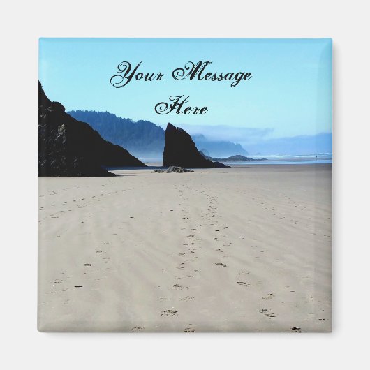 砂の磁石の足跡 マグネット (正面)