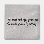 砂の磁石の足跡 マグネット (正面)